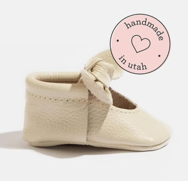 Bow Baby Girl Shoes Soft Sole or Hard Sole, Premium Leather Baby Shoes