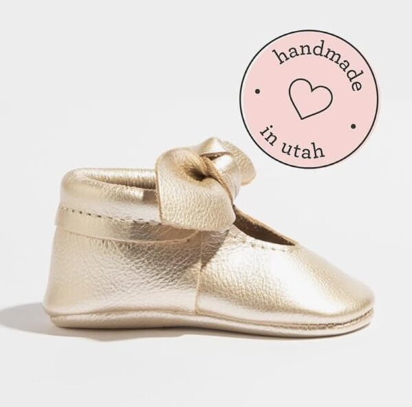 Bow Baby Girl Shoes Soft Sole or Hard Sole, Premium Leather Baby Shoes