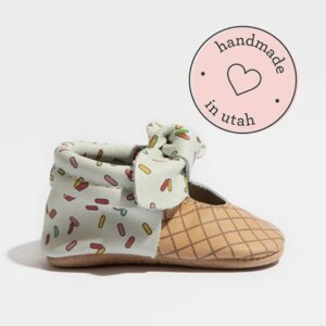 Bow Baby Girl Shoes Soft Sole or Hard Sole, Premium Leather Baby Shoes