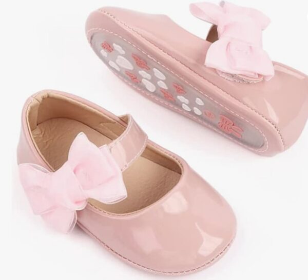 baby girl bow moccasins black