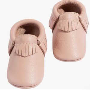 freshly picked soft sole leather baby moccasins