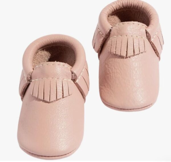 freshly picked soft sole leather baby moccasins