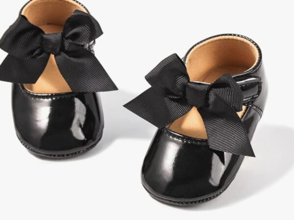 Bowknot Princess Wedding Dress Shoes Toddler Crib Shoes