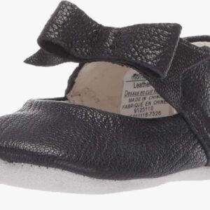 Black,babies and bows moccasins,Sneakers for Infant/Toddlers