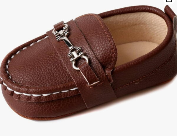 Deep Brown,baby boy leather moccasins,Crib Shoes