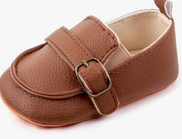 F-brown,baby boy leather moccasins,Crib Shoes