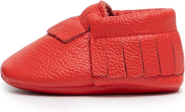 Hibiscus:Baby moccasins: 100% high quality leather, soft soles to promote foot development