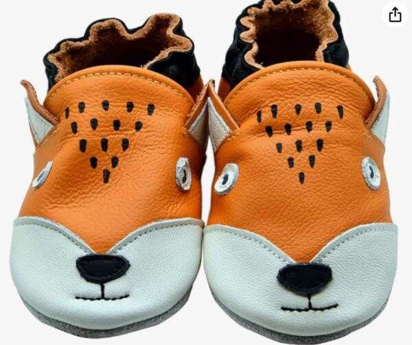 fox feet baby moccasins, Crib Shoes Baby Moccasins