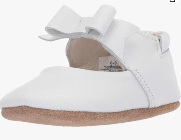 White,babies and bows moccasins,Sneakers for Infant/Toddlers
