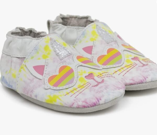 White Caticorn,fringeless baby moccasins,Soft Soles Slip-Resistant Crib Shoes
