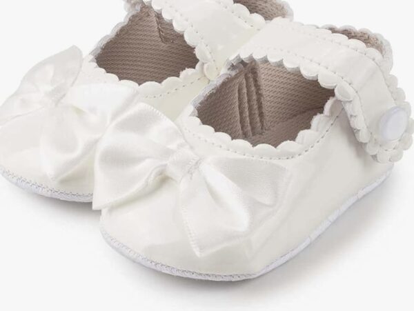 Bowknot Princess Wedding Dress Shoes Toddler Crib Shoes