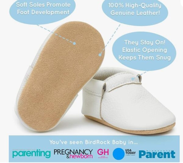 2Classic Brown baby leather moccasins