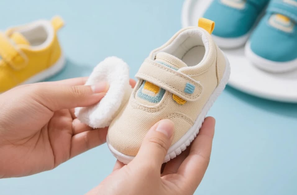 How to clean leather baby shoes